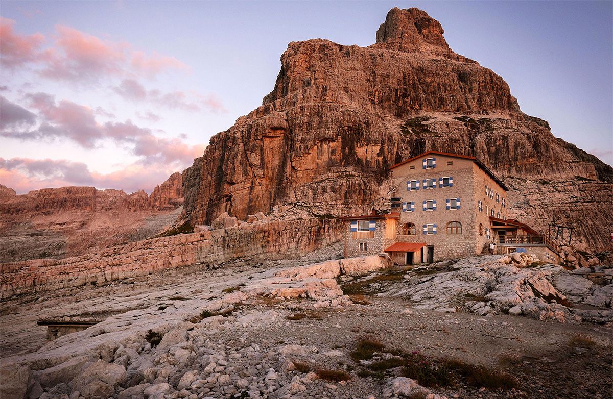 Blick auf die Dolomiten